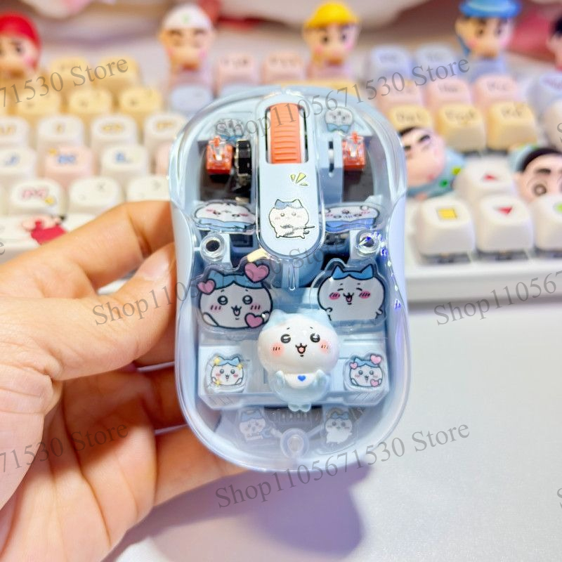 かわいいチーカワ、透明なクルムジウサギ、ワイヤレスマウス、静 - Kawaii Tech Accessories のレビューと価格