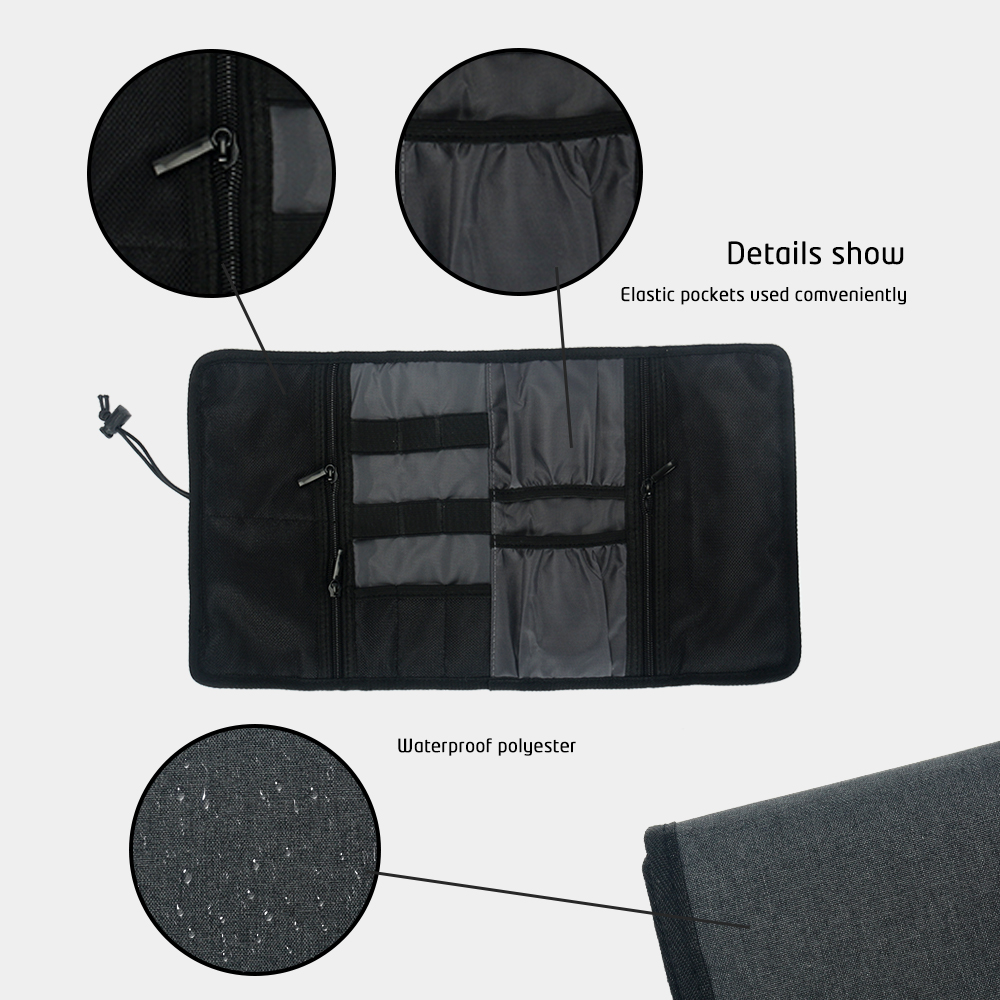 トラベルケーブル収納バッグ、電子機器オーガナイザーコードポー - Tech Accessories Travel Organizer Pouch のレビューと価格